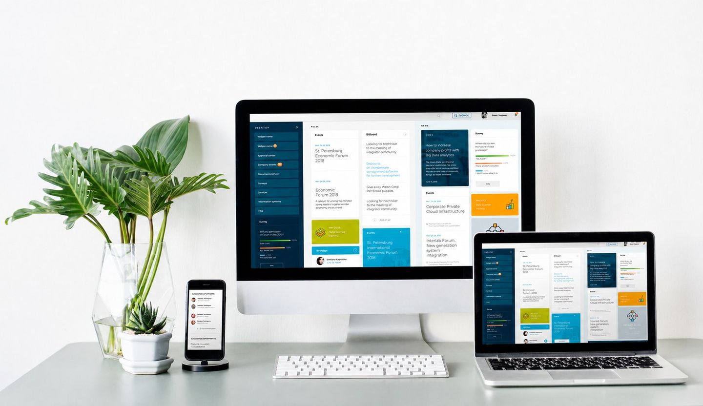 Intranet portal for a major IT services company